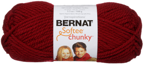 Bernat Softee Chunky Yarn-Wine 161128-28532 - 057355351523