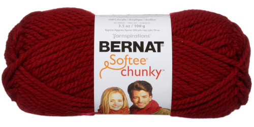 Bernat Softee Chunky Yarn-Wine - 161128-28532 - 057355351523