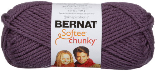 Bernat Softee Chunky Yarn-Dark Mauve 161128-28323 - 057355351417