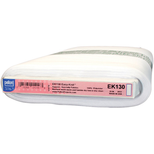 Pellon Easy-Knit Fusible Tricot Interfacing-White 19/20"X25yd - EK130-W - 075269012163