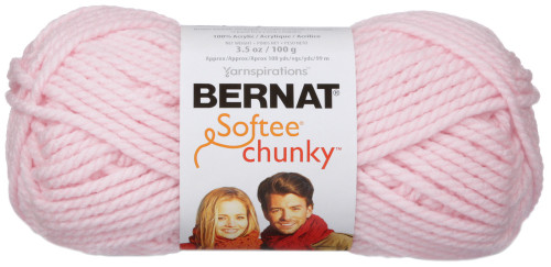 Bernat Softee Chunky Yarn-Baby Pink - 161128-28418 - 057355351455