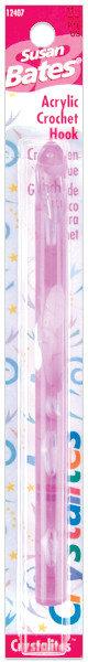 Susan Bates Crystalites Acrylic Crochet Hook 5.5"-Size P16/11.5mm - 12407-P - 077216009479