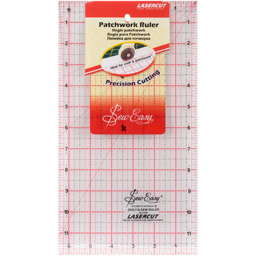 Tacony SewEasy Patchwork Quilt Ruler-12"X6.5" NL4180 - 93173850065679317385006567