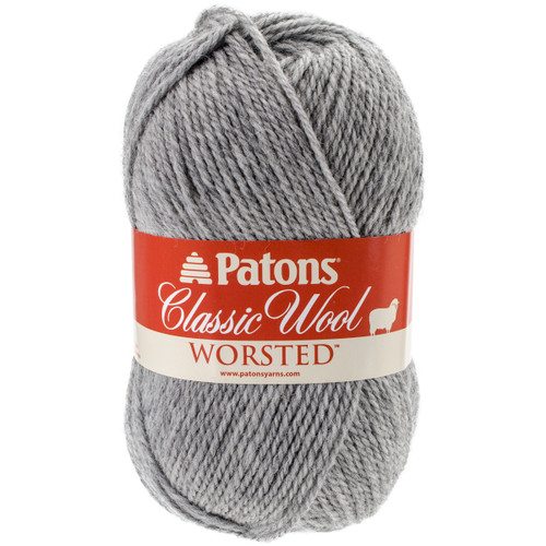 Patons Classic Wool Yarn-Grey Mix - 244077-224 - 067898030335