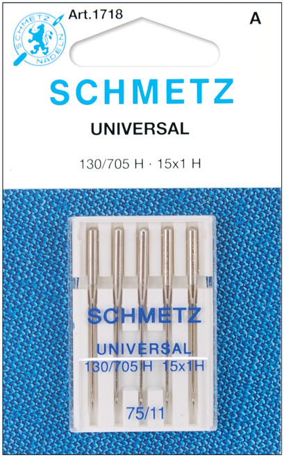Schmetz Universal Machine Needles-Size 11/75 5/Pkg -1718 - 036346317182