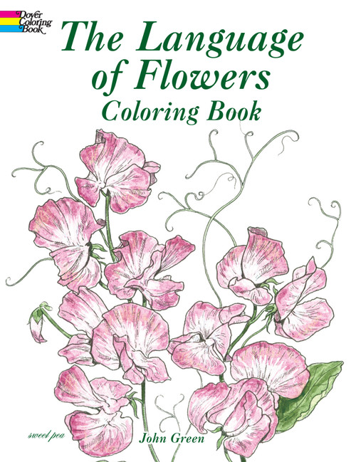 The Language Of Flowers Coloring Book-Softcover B6430355 - 97804864303559780486430355