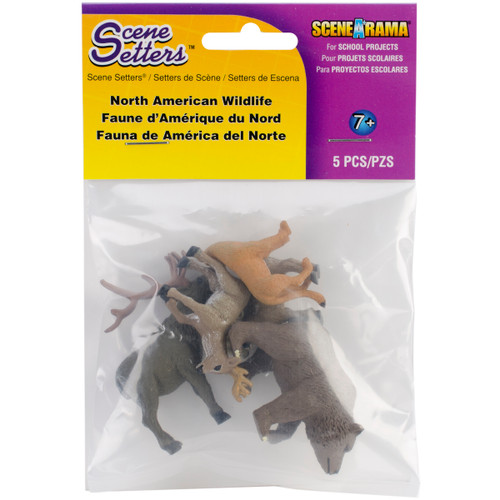 SceneARama Scene Setters(R) Figurines-North American Wildlife 5/Pkg SP4449 - 724771044499