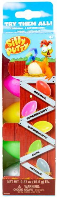Silly Putty Party Pack 5/Pkg-Assorted Colors 08-0328 - 071662103286