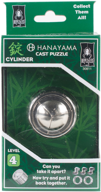 BePuzzled Hanayama Cast Puzzle-Cylinder Level 4 HANAYAMA-30811 - 023332308118