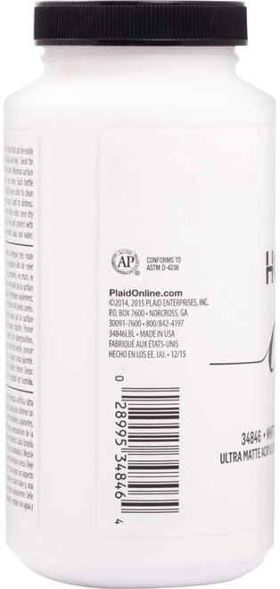 Folkart Home Decor Chalk Paint 16oz-White Adirondack - HDCHLK16-34846
