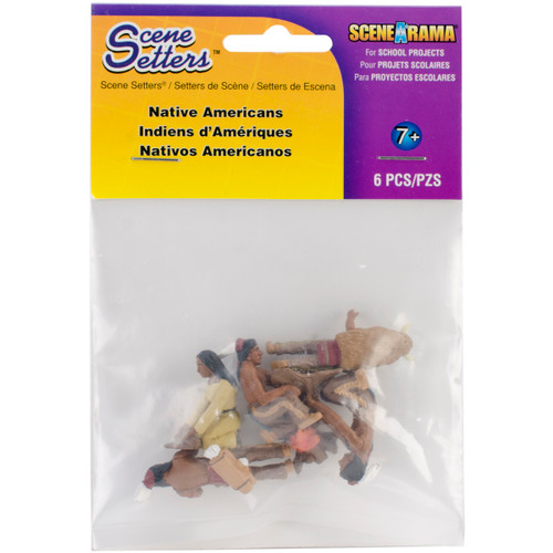 SceneARama Scene Setters(R) Figurines-Native Americans 5/Pkg -SP4443 - 724771044437
