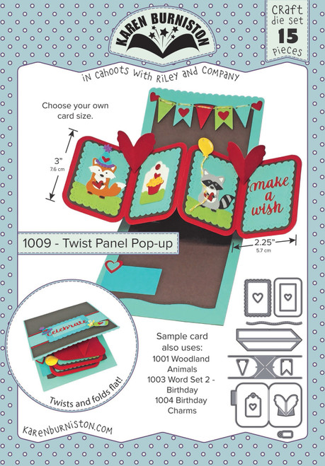 Karen Burniston Dies-Twist Panel Pop-Up - KBR1009