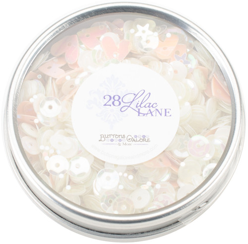 Buttons Galore 28 Lilac Lane Tin W/Sequins 40g-Fairy Sparkle - LL308 - 840934000673