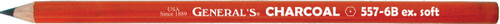 General's Charcoal Pencils 2/Pkg-6B - 557-6B