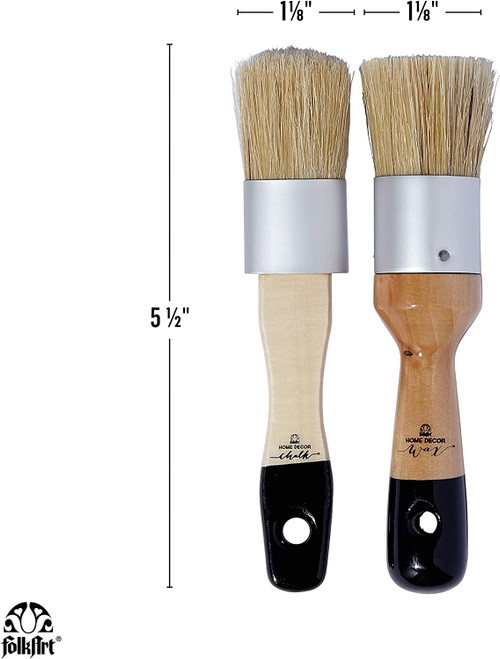 FolkArt Home Decor Paint & Wax Brush Set-1-1/8" Width - HDC34909 FolkArt Home Decor Paint & Wax Brush Set-1-1/8" Width - HDC34909