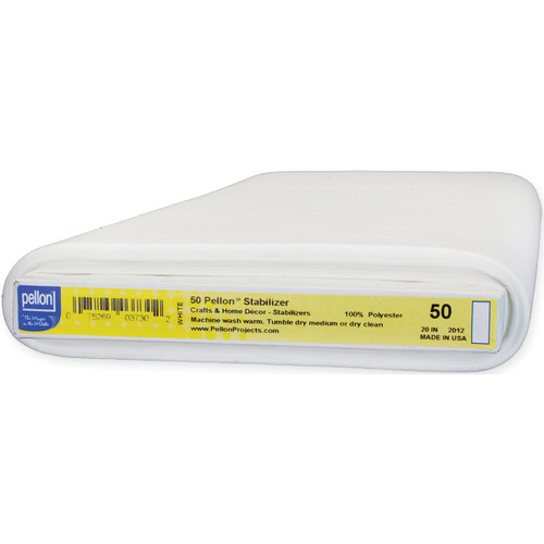 Pellon Sew-In Heavyweight Stabilizer-White 20"X30yd - 50 - 075269037302