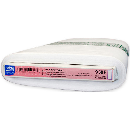 Pellon Shir-Tailor Fusible Interfacing-White 20"X25yd - 950F - 075269042641