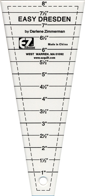 EZ Quilting Easy Dresden Quilting Ruler-1" To 7-1/2" 882700