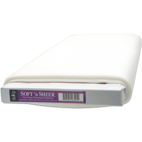 Sulky Soft & Sheer Cut-Away Permanent Stabilizer-20"X25yd 235-25 - 727072235252