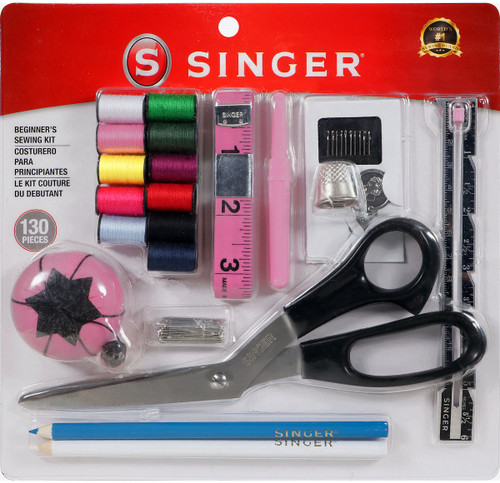 SINGER Beginner's Sewing Kit 130pcs- - 01512 - 075691015121