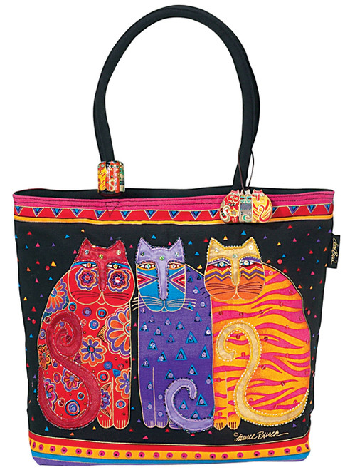 Laurel Burch Shoulder Zipper Top 19"X5"X15"-Feline Friends - LB771 - 651462027441 Laurel Burch Shoulder Zipper Top 19"X5"X15"-Feline Friends - LB771 - 651462027441