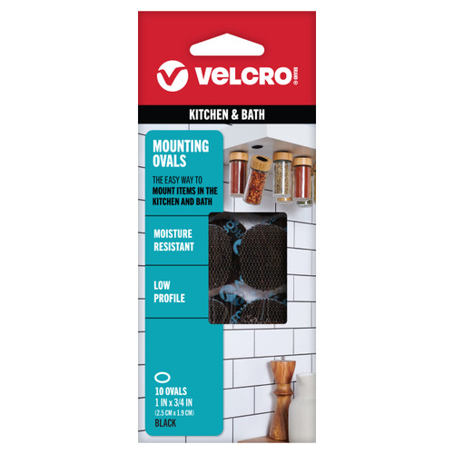VELCRO(R) Brand Industrial Strength Coins 1"X.75" 10/Pkg-Black - 91000 - 075967910006
