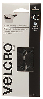 VELCRO(R) Brand Industrial Strength Coins 1"X.75" 10/Pkg-Black - 91000 - 075967910006