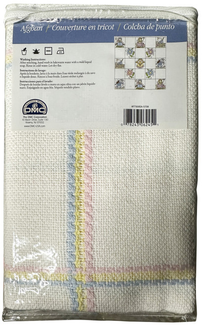 Charles Craft Nursery Time Afghan 14 Count 38"X38"-Rainbow - AF7300-5738 Charles Craft Nursery Time Afghan 14 Count 38"X38"-Rainbow - AF7300-5738