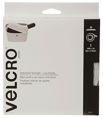 VELCRO(R) Brand Industrial Strength Low Profile Tape 1"X10'-Black - 91100 - 075967911003