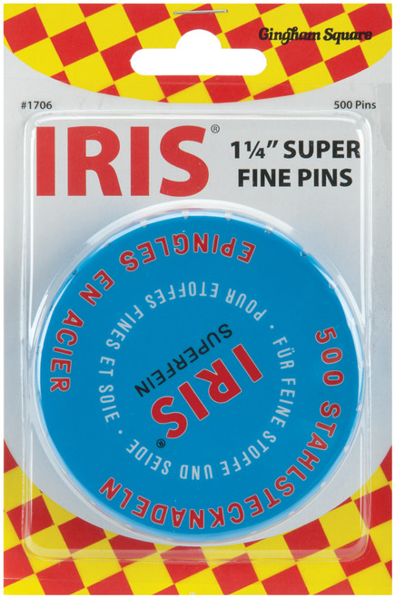 Iris Swiss Super Fine Pins-Size 20 500/Pkg 1706 - 036346317069