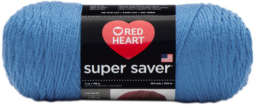 Red Heart Super Saver Yarn-Delft Blue E300B-885 - 073650906350