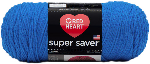 Red Heart Super Saver Yarn-Blue - E300B-886 - 073650906367