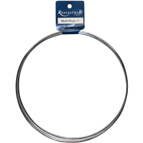 Realeather(R) Crafts Zinc Metal Rings-7" 3/Pkg BRI-07-03 - 870192007152