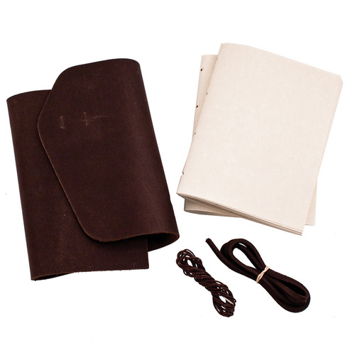 Realeather(R) Crafts Leather Journal Kit-Dark Brown - C4182-02