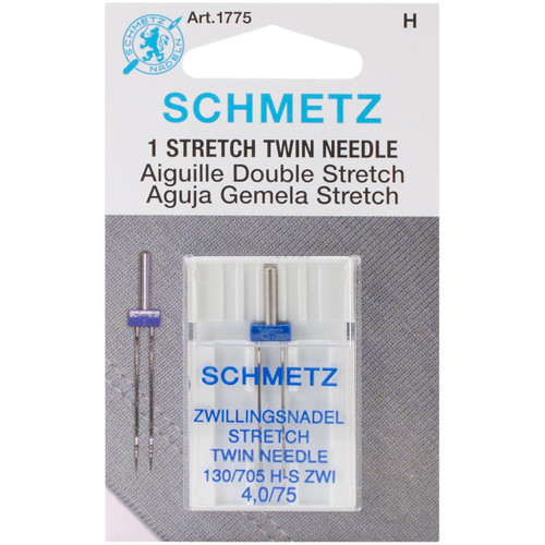Schmetz Stretch Twin Machine Needle-Size 4.0/75 1/Pkg - 1775 Schmetz Stretch Twin Machine Needle-Size 4.0/75 1/Pkg - 1775