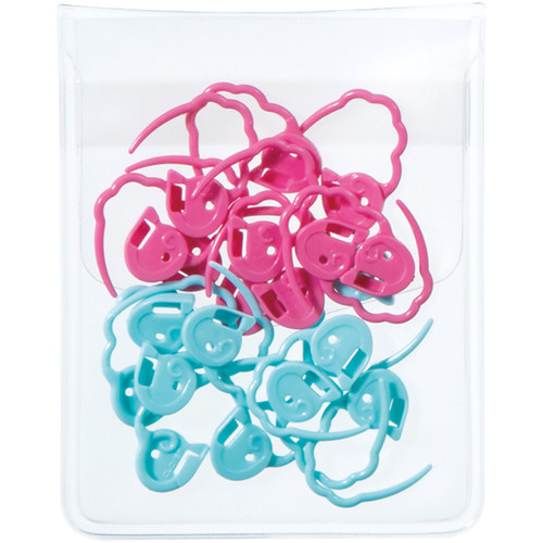 Clover Quick Locking Stitch Markers-Medium 20/Pkg - 3031 Clover Quick Locking Stitch Markers-Medium 20/Pkg - 3031