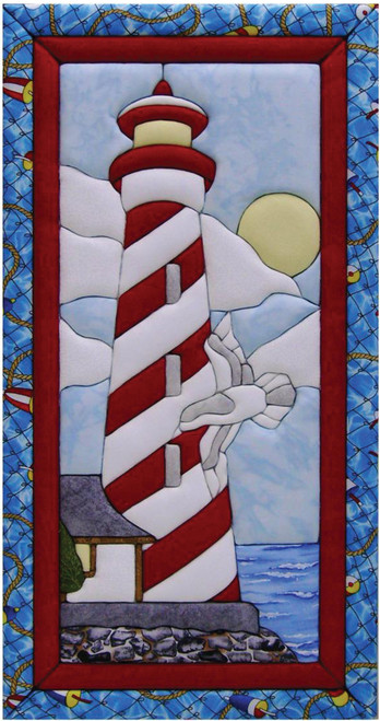 Quilt-Magic No Sew Wall Hanging Kit-Lighthouse - QM500B12 - 724180050128 Quilt-Magic No Sew Wall Hanging Kit-Lighthouse - QM500B12 - 724180050128
