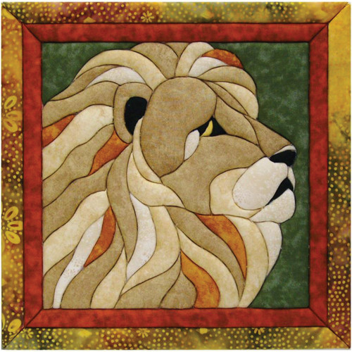 Quilt-Magic No Sew Wall Hanging Kit-Lion QM809 - 724180008099