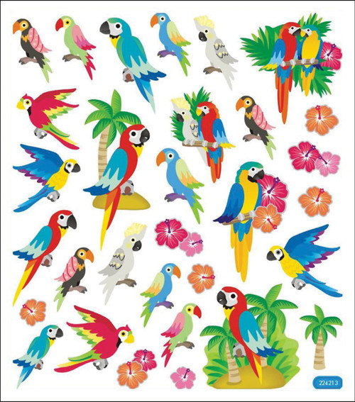 Sticker King Stickers-Parrots - SK129MC-4256 Sticker King Stickers-Parrots - SK129MC-4256