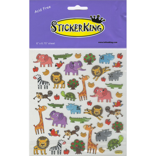 Sticker King Stickers-Zoo Fun SK129MC-4257 - 679924425710