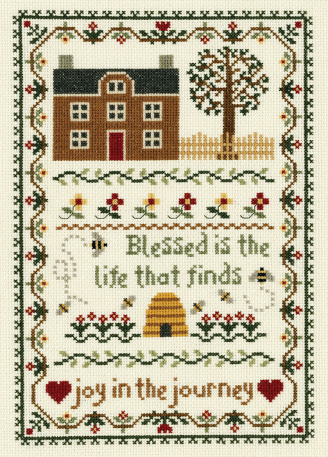 Janlynn Counted Cross Stitch Kit 7.75"X11.25"-Joy In The Journey (14 Count) - 21-1391 - 049489213914