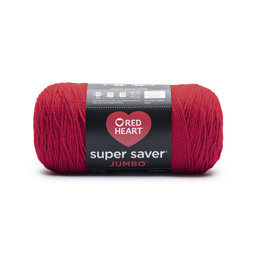 Red Heart Super Saver Jumbo Yarn-Cherry Red - E302C-319 - 073650814679
