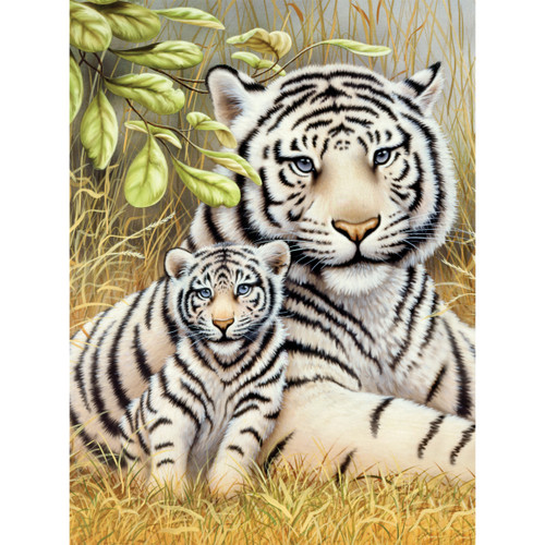 Royal & Langnickel(R) Small Paint By Number Kit 8.75"X11.75"-White Tiger Pair PJS-76