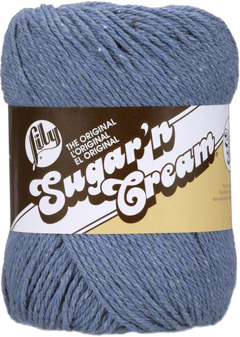 Lily Sugar'n Cream Yarn - Solids Super Size-Blue Jeans - 102018-18116 - 057355339675