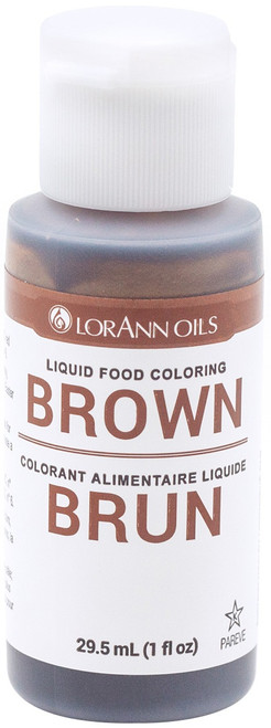 LorAnn Liquid Food Coloring 1oz-Brown LFC-1030