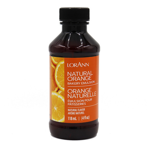 LorAnn Bakery Emulsions Natural & Artificial Flavor 4oz-Orange 0806-0760 - 023535760089