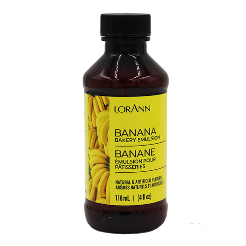 Lorann Oils Bakery Emulsions Natural & Artificial Flavor 4oz-Banana -0806-0740 - 023535740081