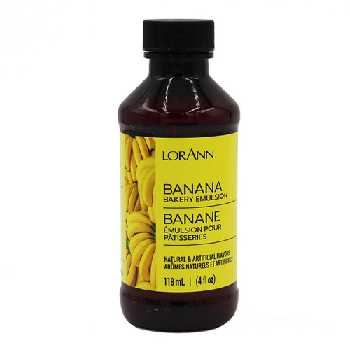 LorAnn Bakery Emulsions Natural & Artificial Flavor 4oz-Banana - 0806-0740 - 023535740081 LorAnn Bakery Emulsions Natural & Artificial Flavor 4oz-Banana - 0806-0740 - 023535740081