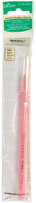 Clover Water-Soluble Pencil-Pink 5002 - 051221523090