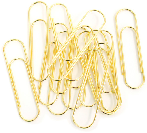 BCI Crafts Jumbo Paper Clips 12/Pkg-Gold - CLP12GLD